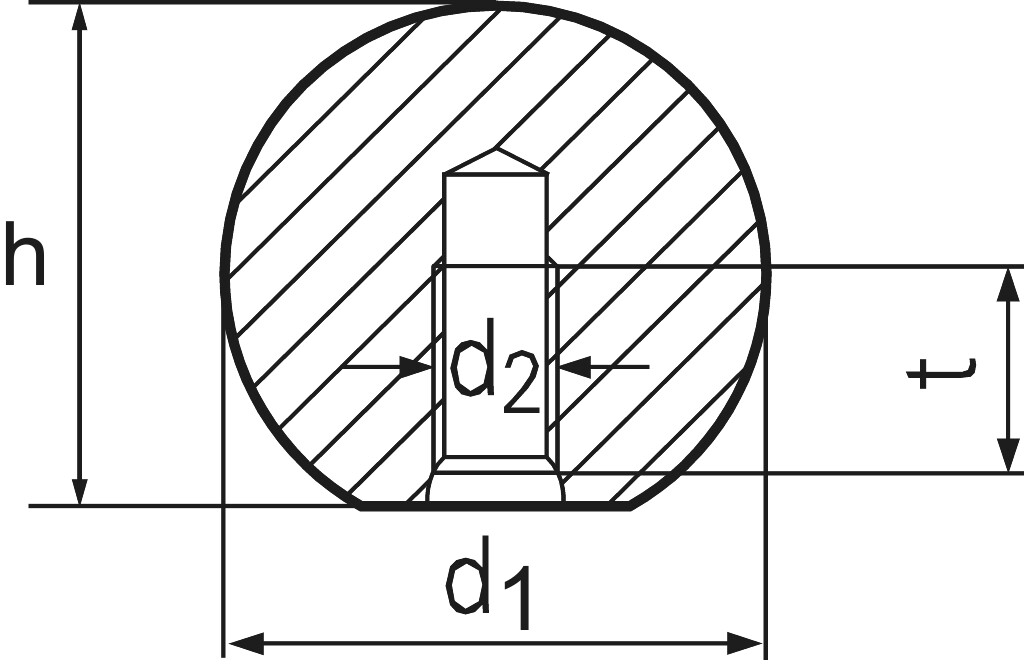 DIN 319  C 20 M  5 black plastic